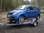 2010 car trailer.tilta trailer drive on drive off