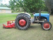 Ferguson T20 Tractor, blade and finishing slasher